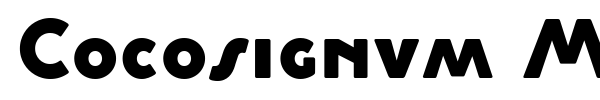 Cocosignum Maiuscoletto font preview